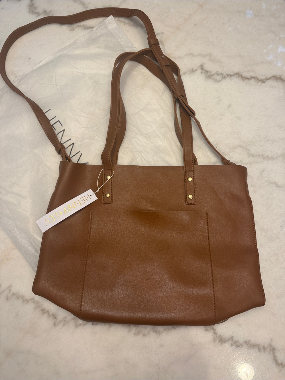 Henny & Lev Danielle Everyday Vegan Leather Tote Bag